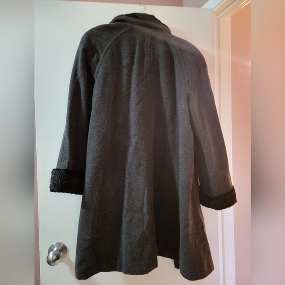Jones New York wool & cashmere blend long over coat size 12 - Picture 2 of 13